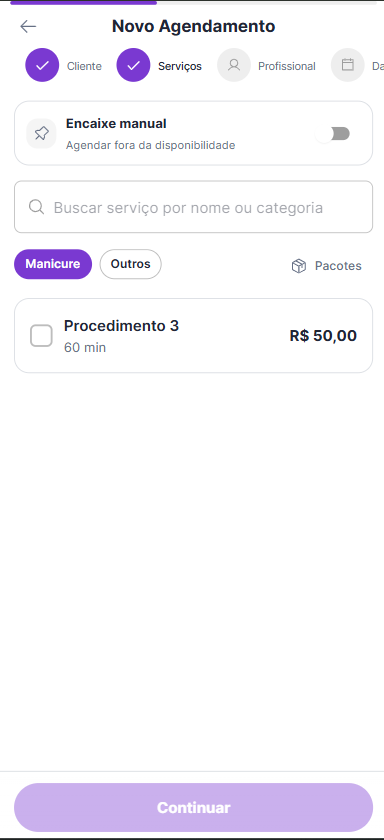 Preencher informações